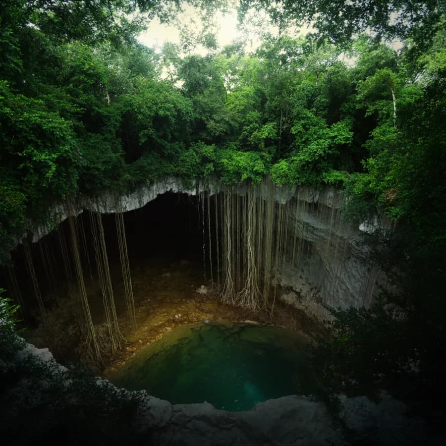 Cenote de la Península de Yucatán